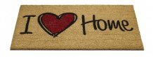 Rohožka 147 Ruco print natural heart 45 x 75 cm 303 i love home