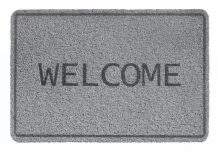 Rohožka 315 Curly print 001 grey welcome