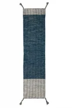 Ručně tkaný kusový běhoun Indira Blue