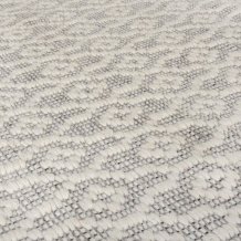 Ručně tkaný kusový koberec Nur Wool Dream Grey/Ivory