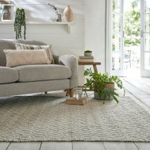 Ručně tkaný kusový koberec Nur Wool Dream Grey/Ivory