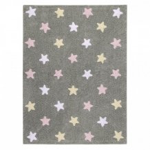 Ručně tkaný kusový koberec Tricolor Stars Grey-Pink