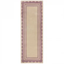Ručně všívaný běhoun Lois Scallop Purple