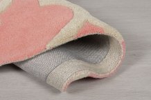 Ručně všívaný kusový koberec Illusion Rosella Pink/Blue kruh