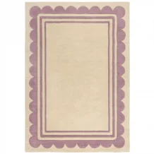Ručně všívaný kusový koberec Lois Scallop Purple