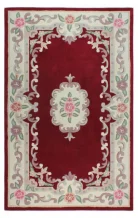 Ručně všívaný kusový koberec Lotus premium Red