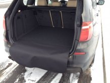 Textilní koberce do kufru auta s nášlapem Nissan X-Trail 07.2014 - Colorfit (3268-kufr)