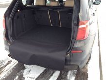 Textilní koberce do kufru auta s nášlapem Nissan Note 2013 - Perfectfit (3266-kufr)