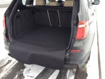 Textilní koberce do kufru auta s nášlapem BMW 3 G21 Touring / combi 2019 -> Perfectfit (0472-kufr)