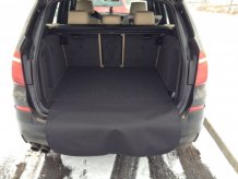 Textilní koberce do kufru auta s nášlapem Nissan Note 2013 - Perfectfit (3266-kufr)