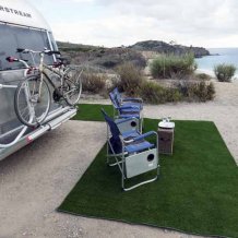 Venkovní koberec před karavan Camping