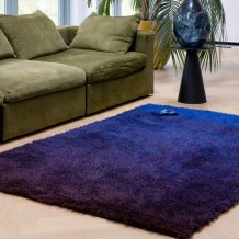 Vlněný kusový koberec B&C Shade High electric blue aubergine 011918 Brink & Campman