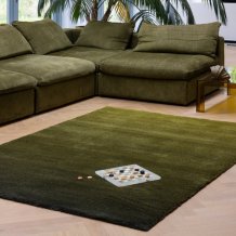 Vlněný kusový koberec B&C Shade High olive deep forest 011907 Brink & Campman