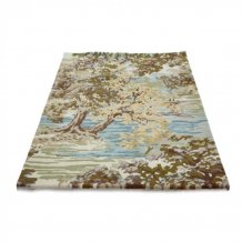 Vlněný kusový koberec Sanderson Ancient Canopy fawn olive green 146701 Brink & Campman