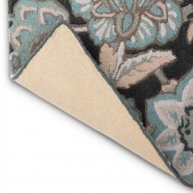 Vlněný kusový koberec Sanderson Indra Charcoal 145804 - Brink & Campman