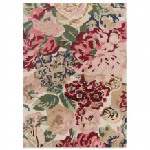 Vlněný kusový koberec Sanderson Rose&Peony red 045000 Brink & Campman