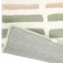 Vlněný kusový koberec Tortoiseshell Stripe Jade 39808 Brink & Campman