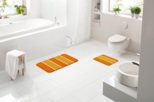 WAYMORE - set 2ks 50x80 cm + 50x40 cm bez výřezu 50x80 cm, oranžová