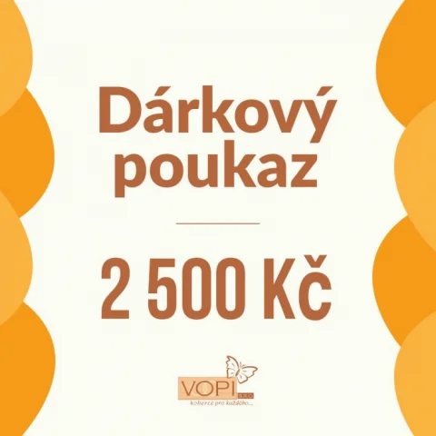 Dárkový poukaz Vopi v hodnotě 2500 Kč