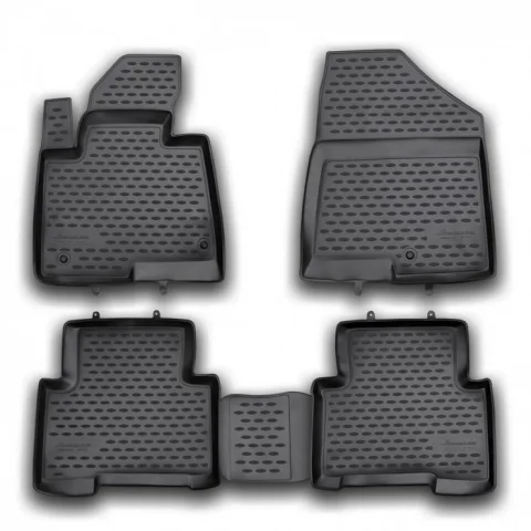 Gumové koberečky Hyundai Santa Fe 2012-2018 - Novline 28 mm okraj