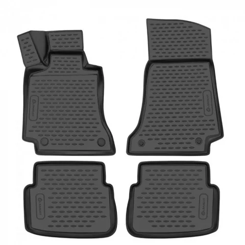 Gumové koberečky Mercedes C-Class W205 2014-2021 (Coupe) - Novline 28 mm okraj