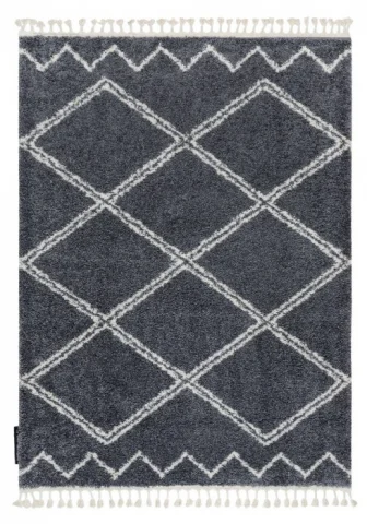 Kusový koberec Berber Asila B5970 grey and white