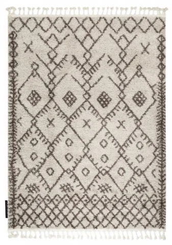 Kusový koberec Berber Tanger B5940 cream and brown