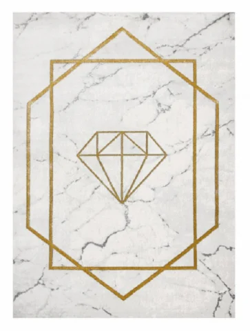 Kusový koberec Emerald diamant 1019 cream and gold