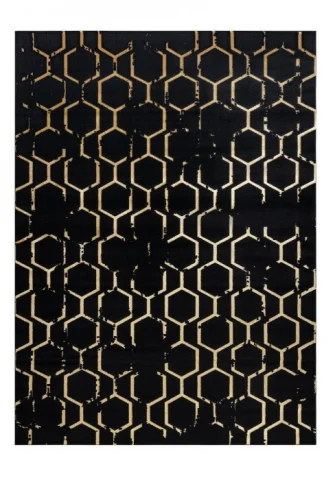 Kusový koberec Gloss 407C 86 black/gold