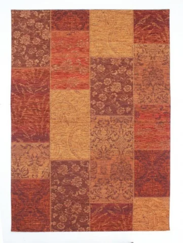 Kusový koberec Manhattan Patchwork Chenille Terracotta