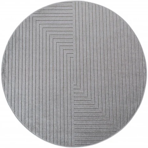 Kusový koberec Nova 1202 silver kruh