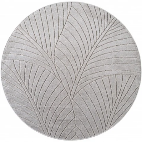 Kusový koberec Nova 1203 silver kruh