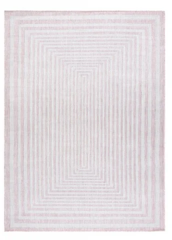 Kusový koberec Sion Sisal Labirinth 22376 pink/ecru – na ven i na doma