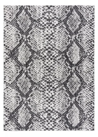 Kusový koberec Sion Sisal Snake`s skin 22162 ecru/black – na ven i na doma