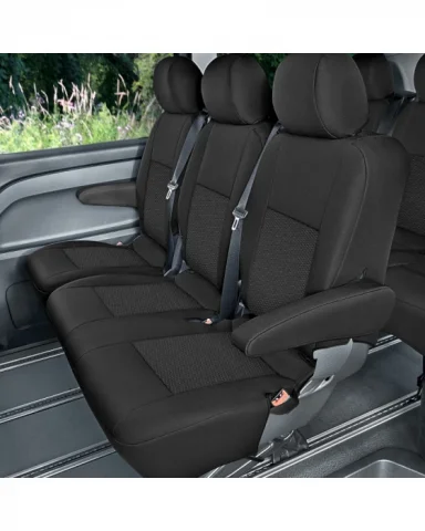 Přesné autopotahy Mercedes Vito/Viano/V-Class 2014- (2. řada, opěradla 1+1+1)