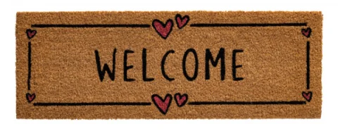 Rohožka 147 Ruco print 817 welcome hearts